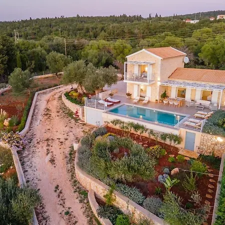 Fiscardo Luxury Stone Suzana ,with Sunset View! *