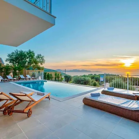 Fiscardo Luxury Stone Suzana ,with Sunset View! Villa *