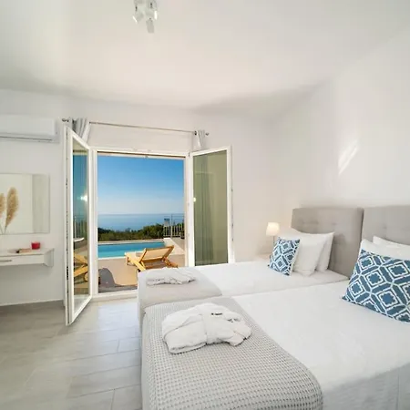 Fiscardo Luxury Stone Suzana ,with Sunset View!