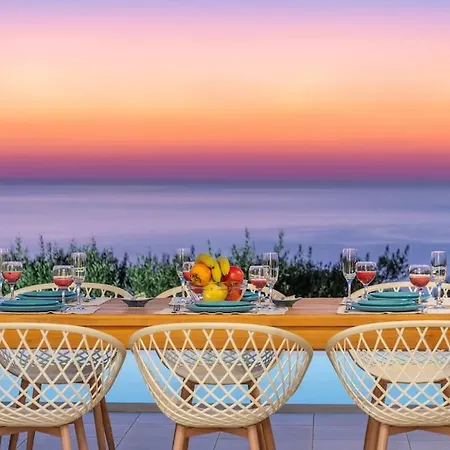 Fiscardo Luxury Stone Suzana ,with Sunset View! Fiszkárdo