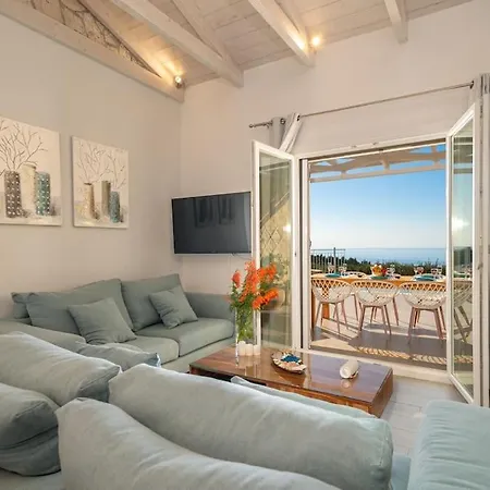 Villa Fiscardo Luxury Stone Suzana ,with Sunset View! *