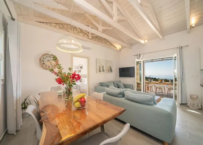 Fiscardo Luxury Stone Suzana ,with Sunset View! Villa