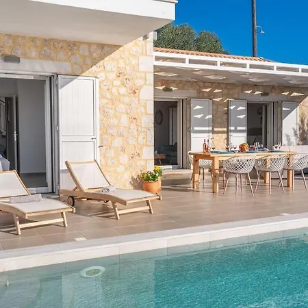 Fiscardo Luxury Stone Suzana ,with Sunset View! Βίλα